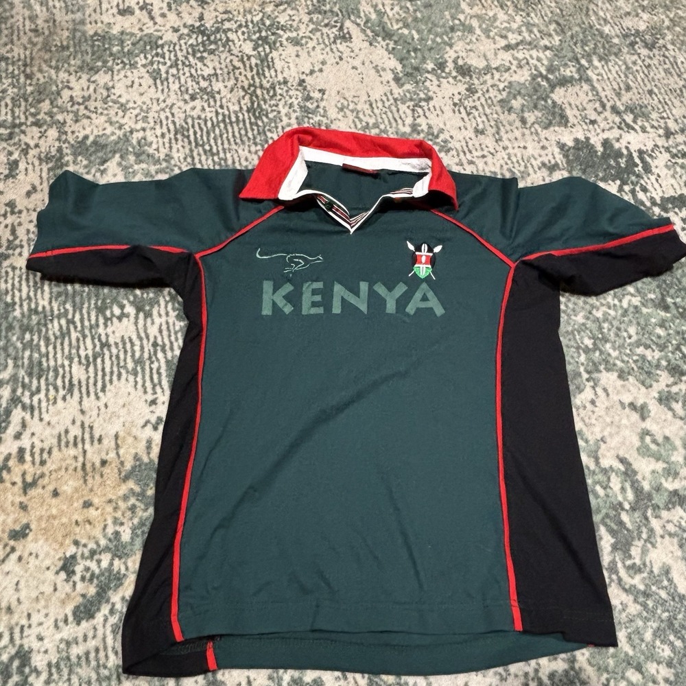 Kenya Oneway 2003 Cricket World Cup retro classic vintage polo shirt Youth L